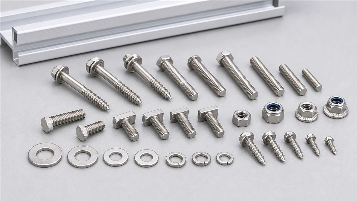 Solar Mounting Screws, Bolts & Fasteners