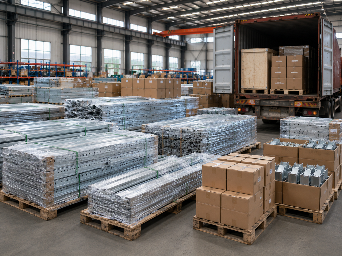 Export packing for solar mounting accessories