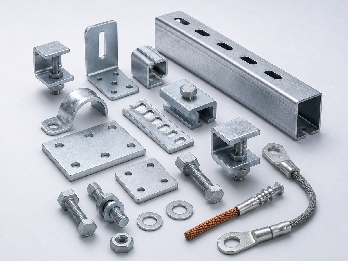 Solar mounting accessories manufactured by BoltPV