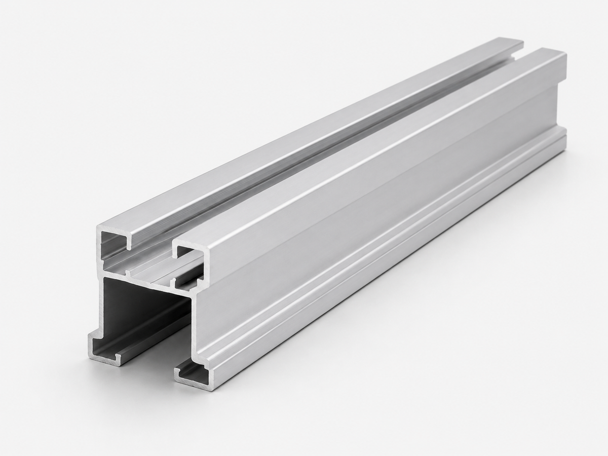 Aluminum solar mounting rail profile