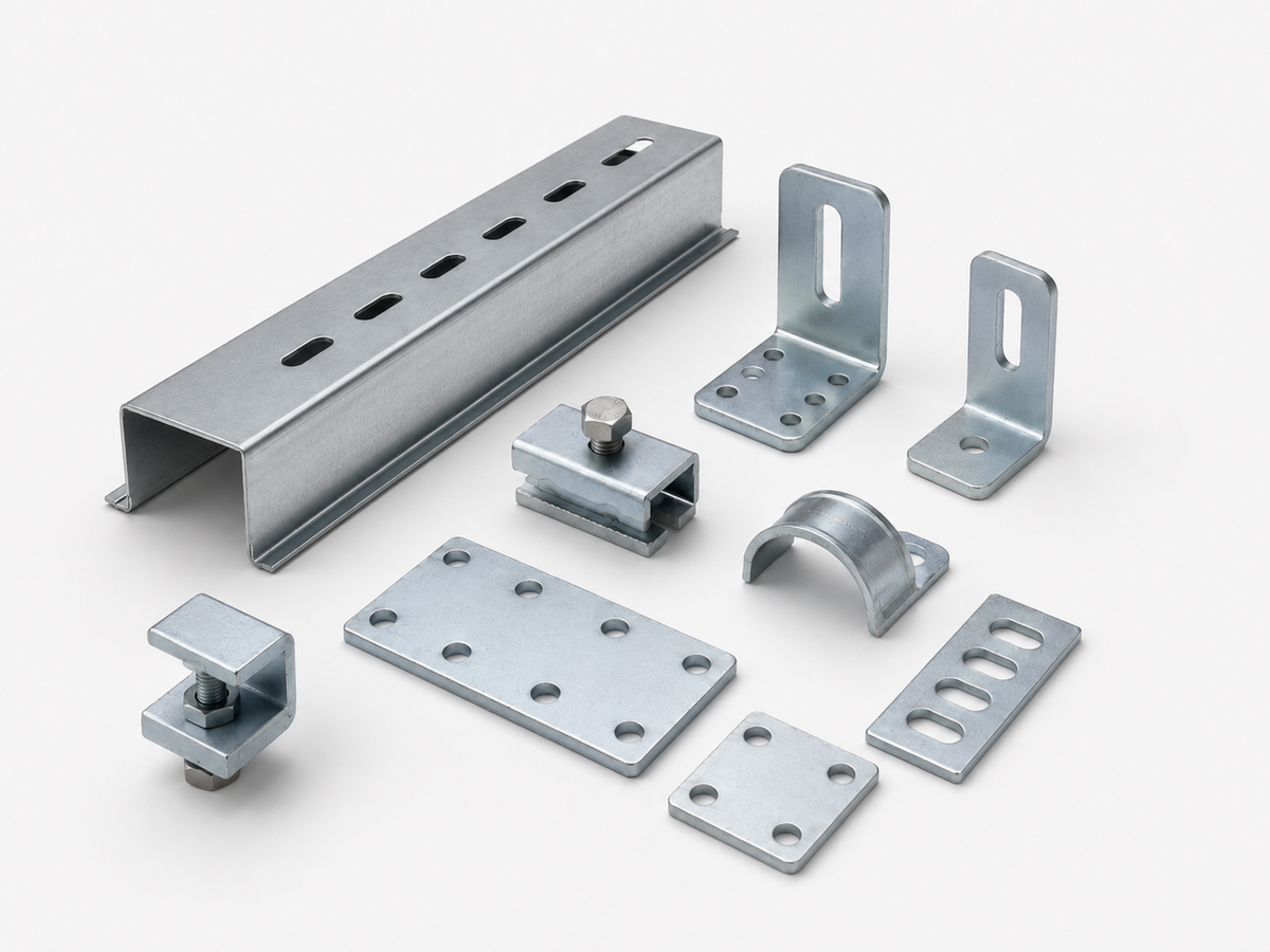 Solar mounting clamps and fasteners