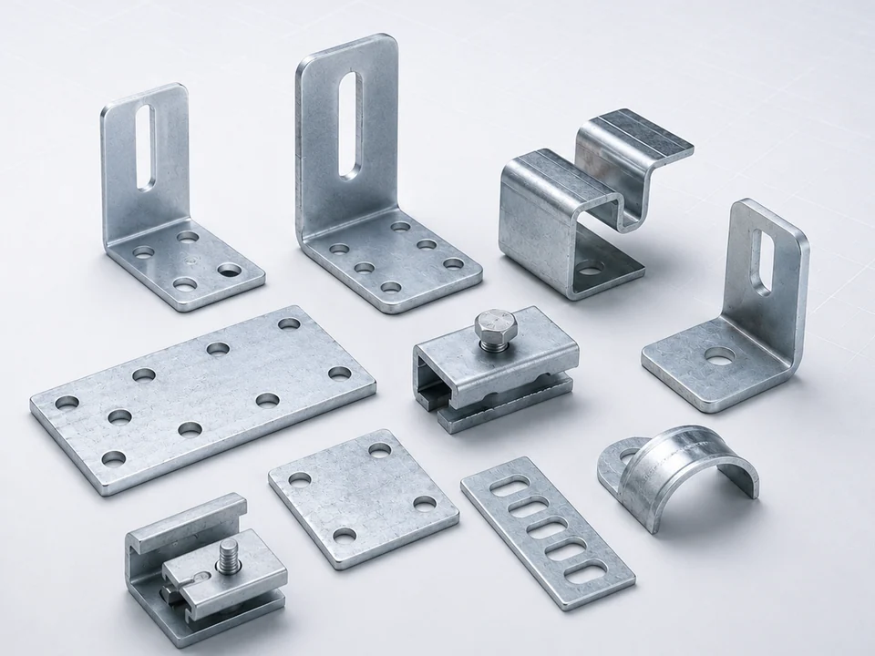 Custom OEM PV Bracket Parts for Solar Mounting Components for Global Export Markets